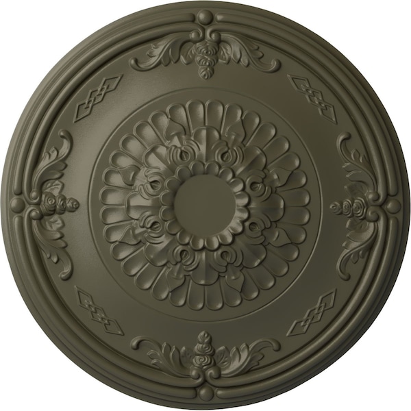 Ekena Millwork Athens Ceiling Medallion (Fits Canopies up to 3 5/8"), Hand-Painted Witch Hazel, 26 1/4"OD x 3 1/4"P CM27ATWHF - main